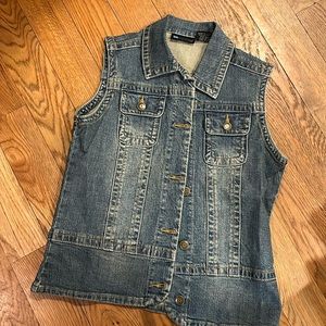 Denim vest Y2K relativity small